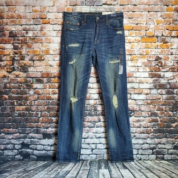 American Eagle Extreme Flex 4 Slim Straight 4 Jeans - Picture 1 of 4